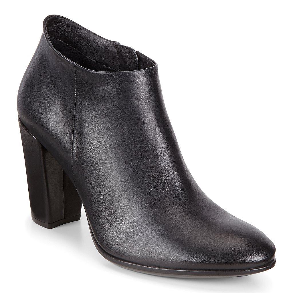 Ecco Shape 75 Block Womens Ankle Boots In Black - India QLW-580416